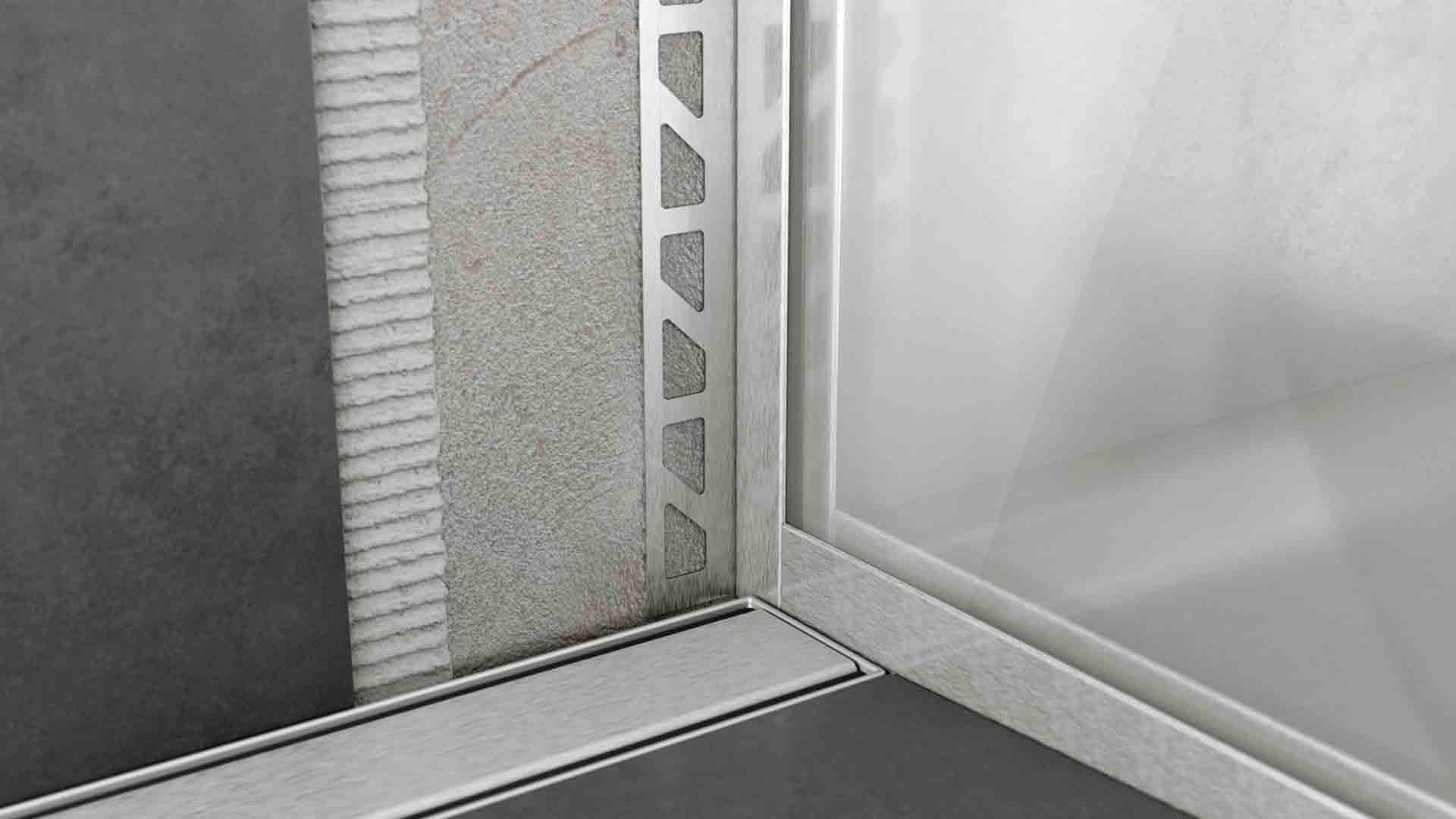 Glasträgerprofil mit Befestigungsschenkel 